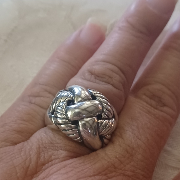 David Yurman Belmont Curb Chain Ring, SS, Size 6 - Picture 12 of 15